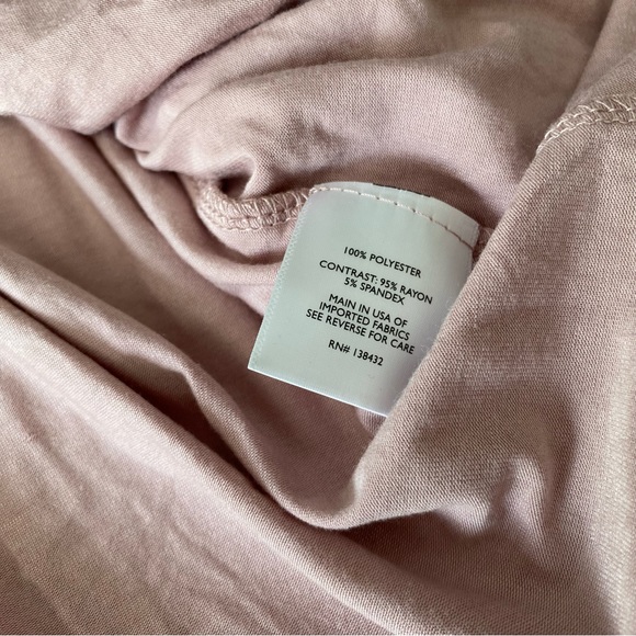 ModCloth Fervour Blush Pleated Tie Short Sleeve Midi Dress - Picture 4 of 4